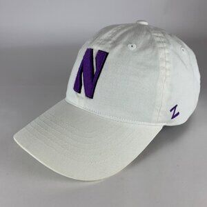 Northwestern Wildcats NCAA White Zephyr Relaxed Fit Strapback Adjustable Hat